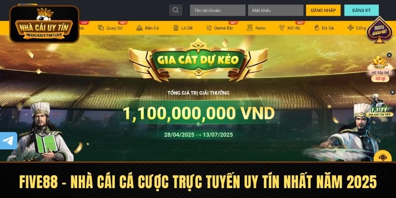 FIVE88 – Nhà Cái Cá Cược Trực Tuyến Uy Tín Nhất Năm 2025